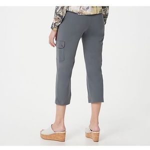 Susan Graver pull on crop cargo pants